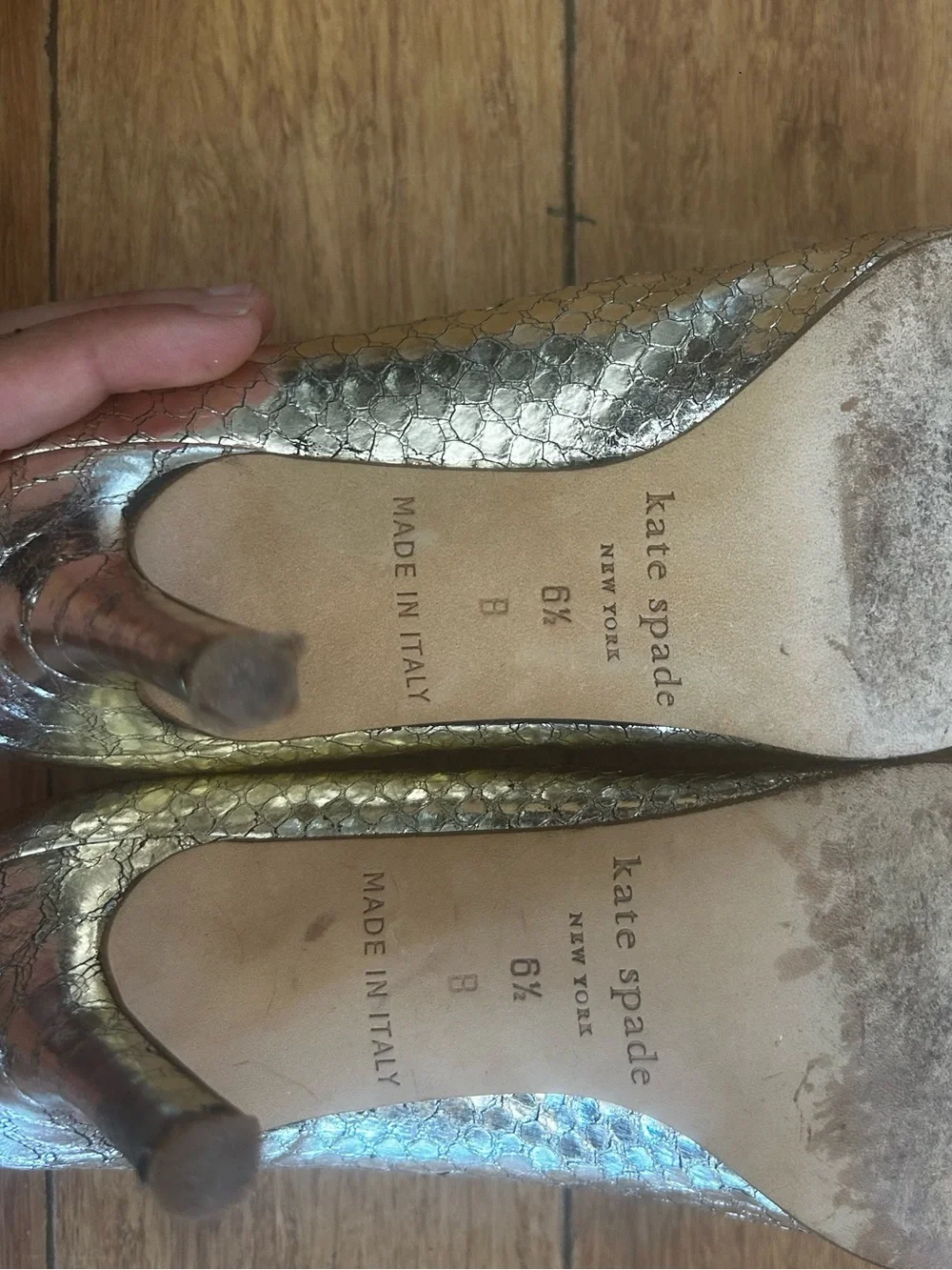 Kate Spade Metallic Gold/Silver Women's Heels - 6 1/2